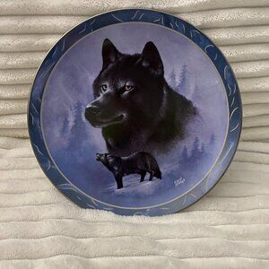 Bradex - Spirit Of The Wilderness - "Black Knight" - Collector Plate Numbered